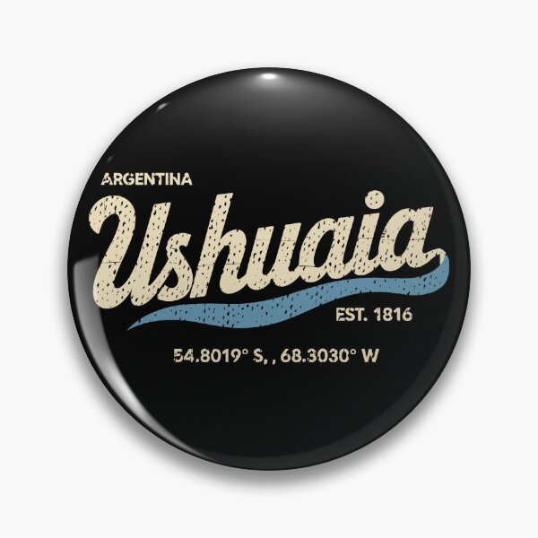 Item preview, Ushuaia Argentina Vintage badge – End of the World Patagonia Travel Retro Graphic designed and sold by paulo silveira.