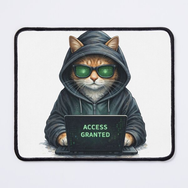 Item preview, Access Granted Hacker Cat designed and sold by RØNI AI.