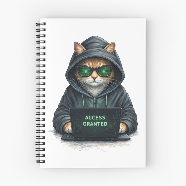 Item preview, Access Granted Hacker Cat designed and sold by RØNI AI.