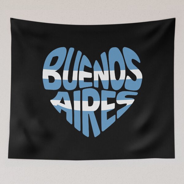 Item preview, "Buenos Aires Heart" Music – Argentina-Inspired Poster-Style Design designed and sold by paulo silveira.