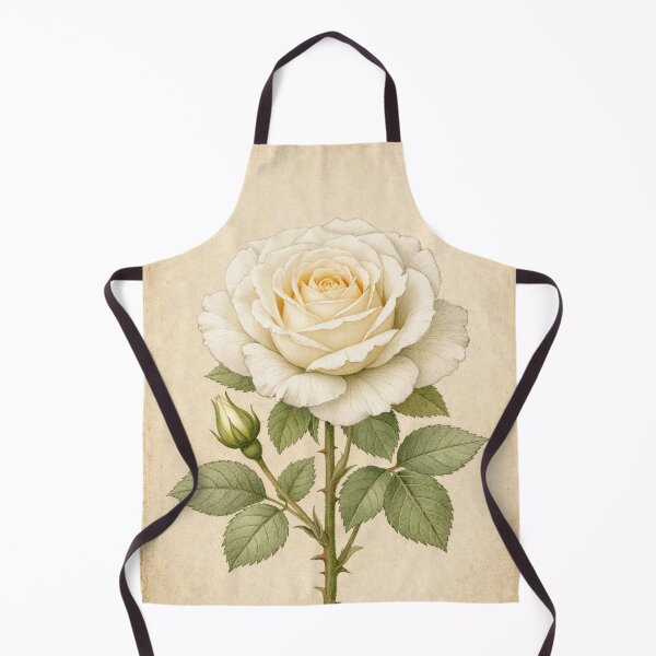 Item preview, Vintage White Rose Botanical Print - Antique Floral Wall Art designed and sold by Darlin8888.