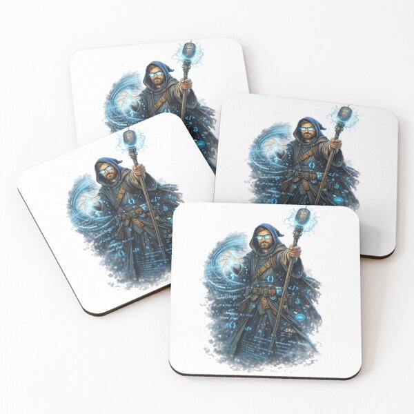 Item preview, Cyber Wizard with Blue Swirl designed and sold by RØNI AI.