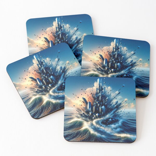 Item preview, 	"Futuristic Crystals Breaking the Surface" designed and sold by Dogandesighn.