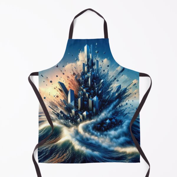 Item preview, "Futuristic Crystals Breaking the Surface" designed and sold by Dogandesighn.