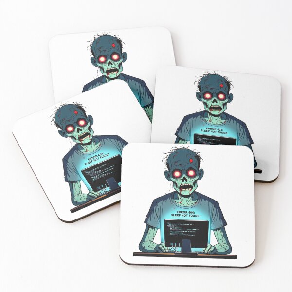 Item preview, Undead Coder at the Laptop designed and sold by RØNI AI.