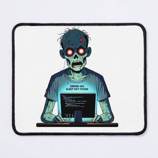 Item preview, Undead Coder at the Laptop designed and sold by RØNI AI.