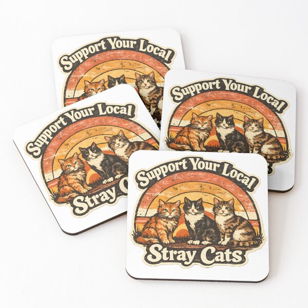 Item preview, Support Your Local Stray Cats designed and sold by KawaiiOrbit.