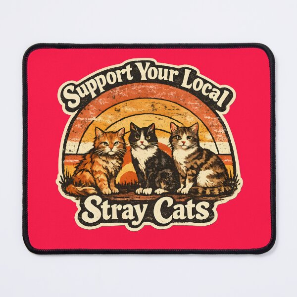 Item preview, Support Your Local Stray Cats designed and sold by KawaiiOrbit.