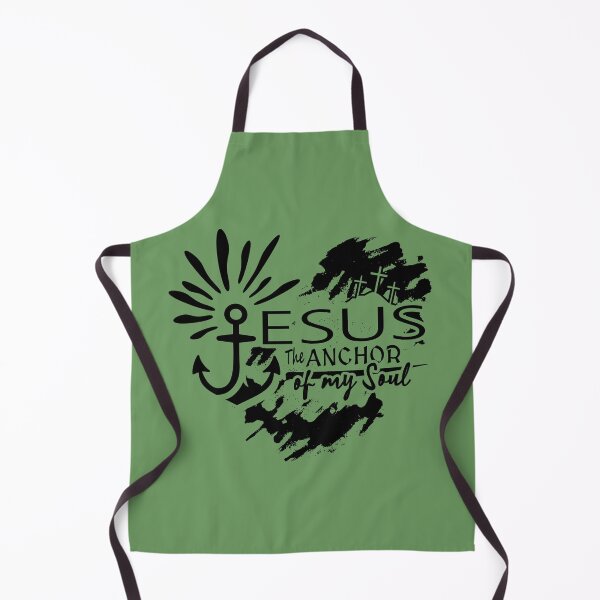 Item preview, Jesus The Anchor of My Soul – Hebrews 6:19 Christian Heart Cross Anchor Black Design  designed and sold by ZechJohnRB.