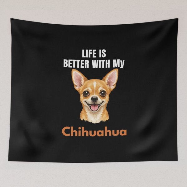 Item preview, Life Is Better With My Chihuahua – Cute Dog Mom & Dog Dad Gift designed and sold by YAKOUT-STUDIO.