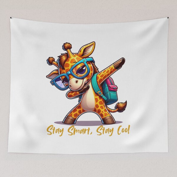 Item preview, School Cool Giraffe with Backpack designed and sold by All About DigiCraft by Fedelina.
