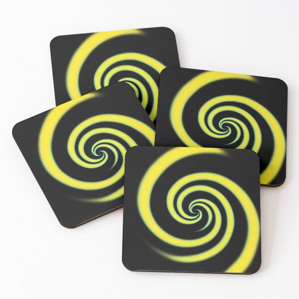 Item preview, Blue Yellow Spiral Abstract Swirl Art designed and sold by Snapystyle.