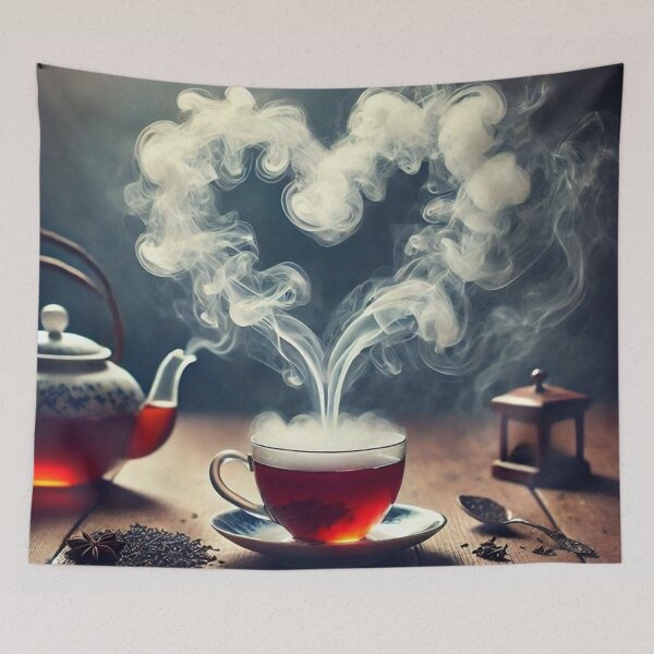 Item preview, Tea and Love – Heartwarming Steam Moment designed and sold by Dogandesighn.