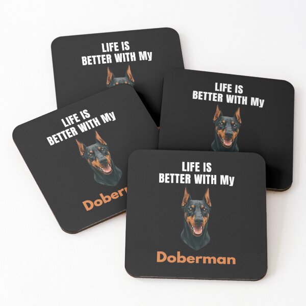Item preview, Life Is Better With My Doberman – Cute Dog Mom & Dog Dad Gift designed and sold by YAKOUT-STUDIO.
