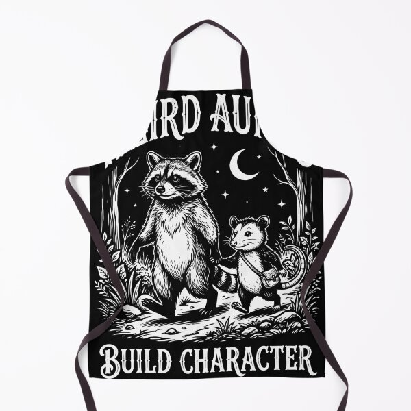 Item preview, Weird Aunts Build Character Raccoon Opossum Funny Woodland Art designed and sold by VGAfanatic.