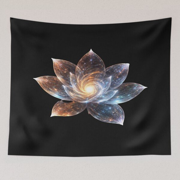 Item preview, Chrono Bloom – Cosmic Spiral Flower with Galaxy Glow (Sci-Fi Floral Art) designed and sold by slinsish.