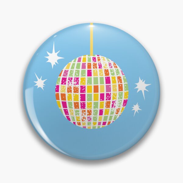 Item preview, Disco Ball Pattern 1 - Fruity Summer - Sky Blue designed and sold by Daniel Bevis Design.