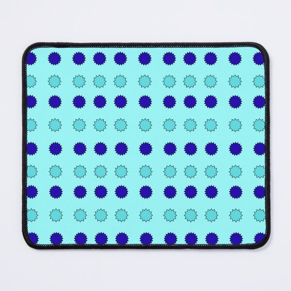 Item preview, Dark Blue and Turquoise Alternating Stars on cyan background pattern designed and sold by fev-rocks.