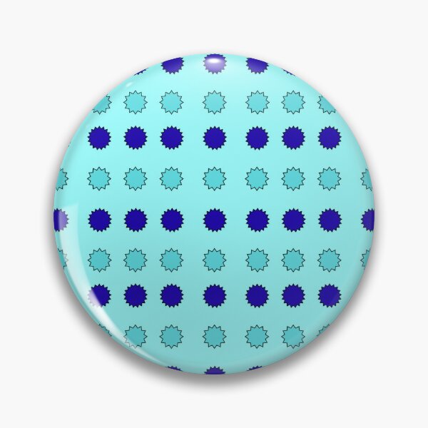 Item preview, Dark Blue and Turquoise Alternating Stars on cyan background pattern designed and sold by fev-rocks.