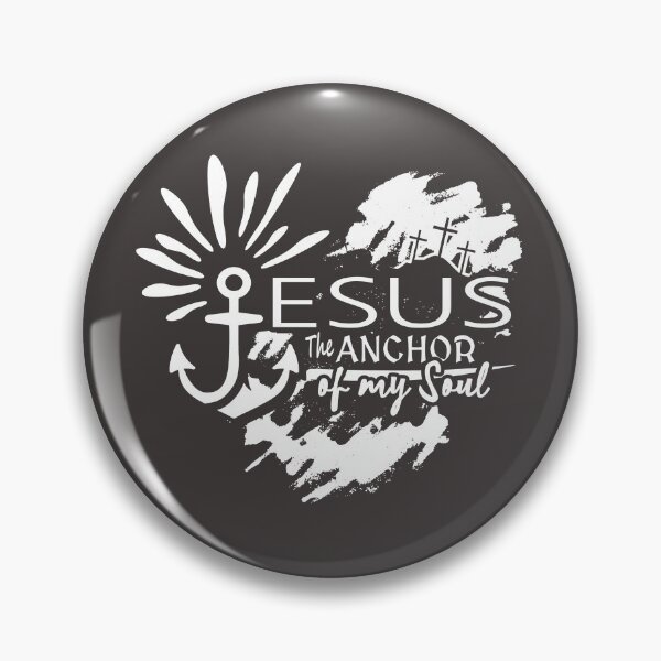 Item preview, Jesus The Anchor of My Soul – Hebrews 6:19 Christian Heart Cross Anchor White Design  designed and sold by ZechJohnRB.