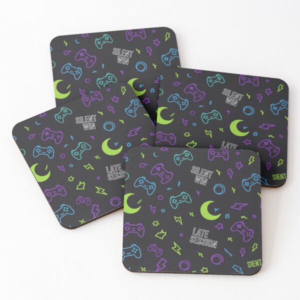 Item preview, Neon Night Grind: Midnight Gaming Pattern designed and sold by StickVerse by Owais.