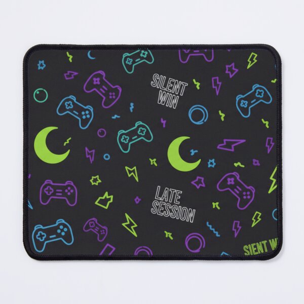 Item preview, Neon Night Grind: Midnight Gaming Pattern designed and sold by StickVerse by Owais.