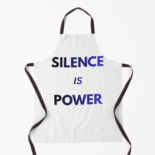 Item preview, Silence Is Power Minimalist Quote Design designed and sold by OMLabel.