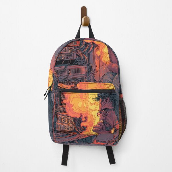 Item preview, Server Overheating – Funny IT Engineer & Burning Data Center Design designed and sold by WordPlayStudio.