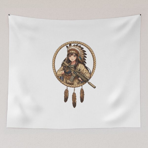 Item preview, Gun of Native American designed and sold by RAWLIFEGRAPHIC.