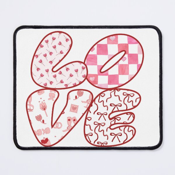 Item preview, LOVE Stacked Patterned Letters designed and sold by ice-apparel.