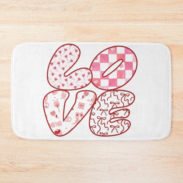 Item preview, LOVE Stacked Patterned Letters designed and sold by ice-apparel.