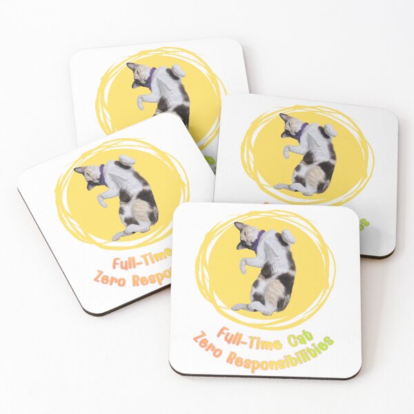 Item preview, Funny Cat Gift for Cat Lovers – Full-Time Cat Zero Responsibilities designed and sold by Khong-Khwan.