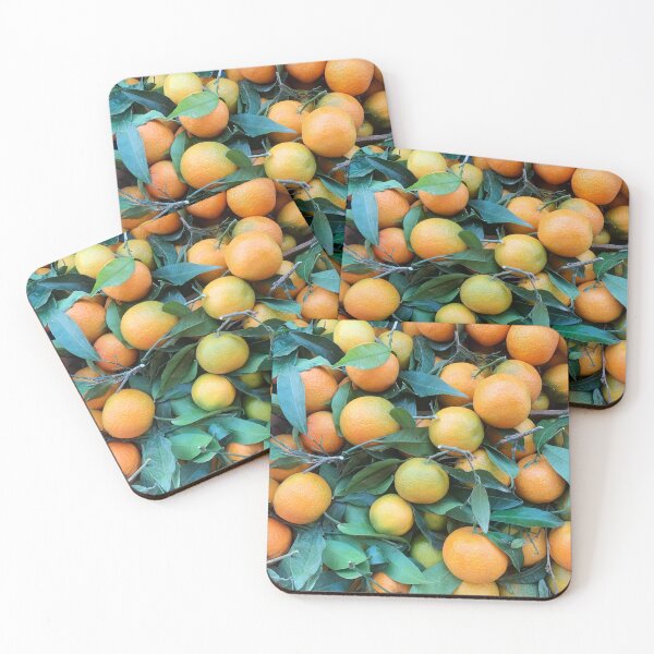 Item preview, Fresh Citrus Harvest – Oranges with Leaves designed and sold by katifinell.