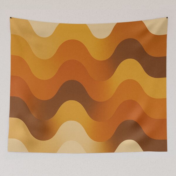Item preview, 70s Retro Vintage Wave Design  designed and sold by tonymagnerart.
