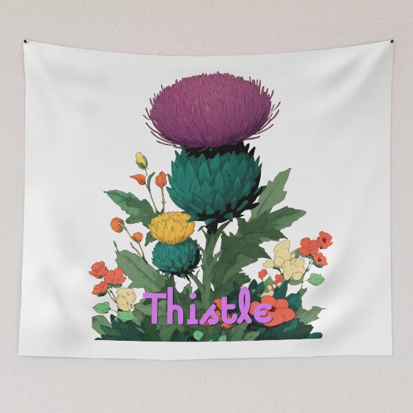 Item preview, Thistle Bloom: Vibrant Botanical Charm designed and sold by ForeverPrintsOK.