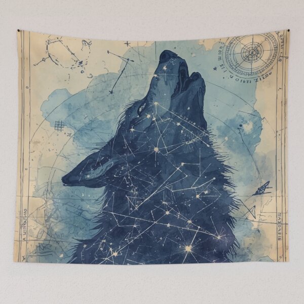 Item preview, Wolf Constellation B designed and sold by AbstractAnom.