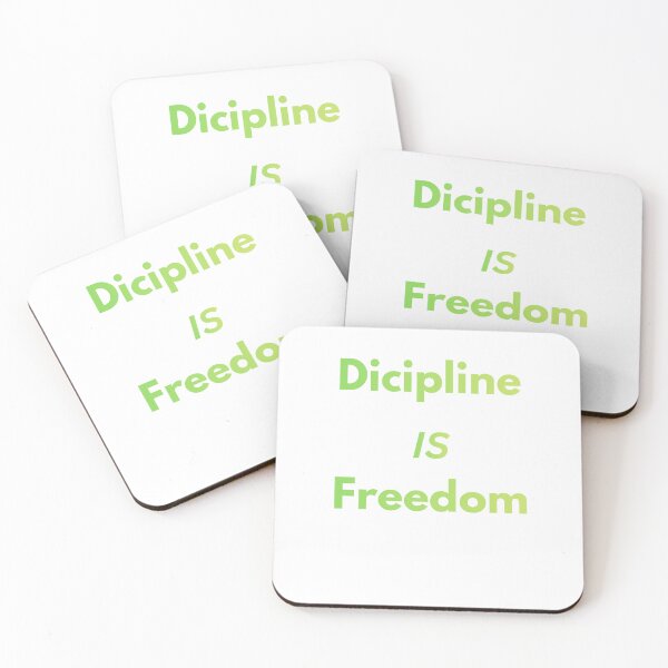 Artikelvorschau, Discipline Is Freedom Minimalist Quote Design entworfen und verkauft von OMLabel.