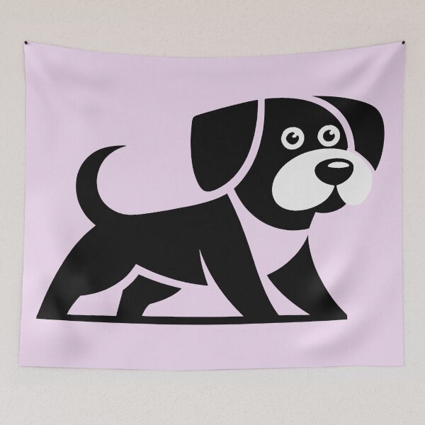 Item preview, Stylized Black Dog Modern Design 12 designed and sold by DigitalandPhoto.