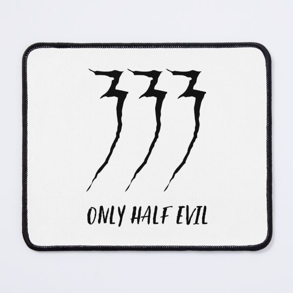 Item preview, 333 Only Half Evil (Black) designed and sold by STUDIO-72.