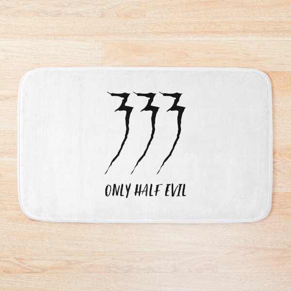 Item preview, 333 Only Half Evil (Black) designed and sold by STUDIO-72.