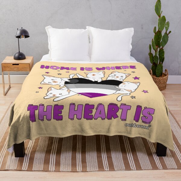 Item preview, Home Is Where The Heart Is - Asexual Design designed and sold by outandworn.