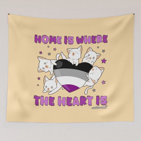 Item preview, Home Is Where The Heart Is - Asexual Design designed and sold by outandworn.
