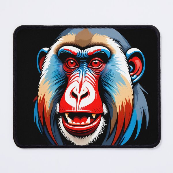 Item preview, Vibrant Mandrill Monkey Face - Colorful Street Art designed and sold by DesignsByDessie.