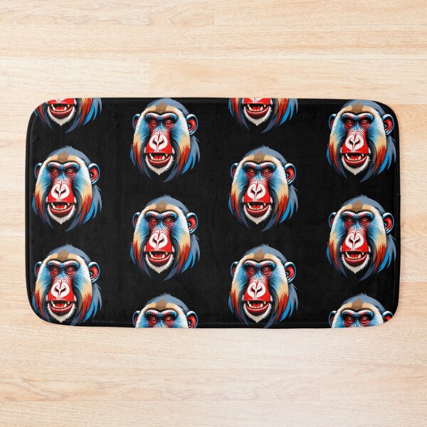 Item preview, Vibrant Mandrill Monkey Face - Colorful Street Art designed and sold by DesignsByDessie.