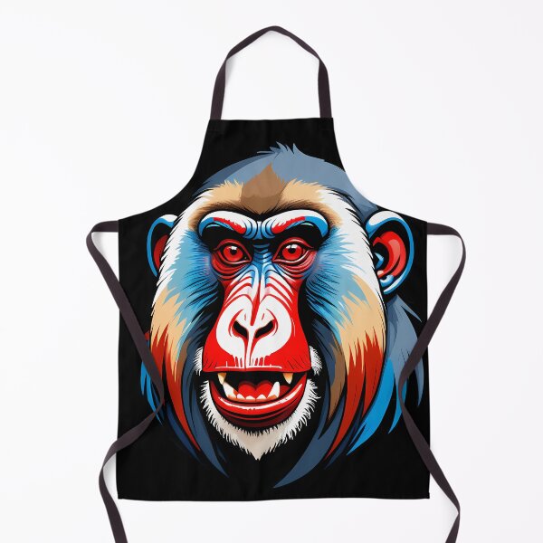 Item preview, Vibrant Mandrill Monkey Face - Colorful Street Art designed and sold by DesignsByDessie.