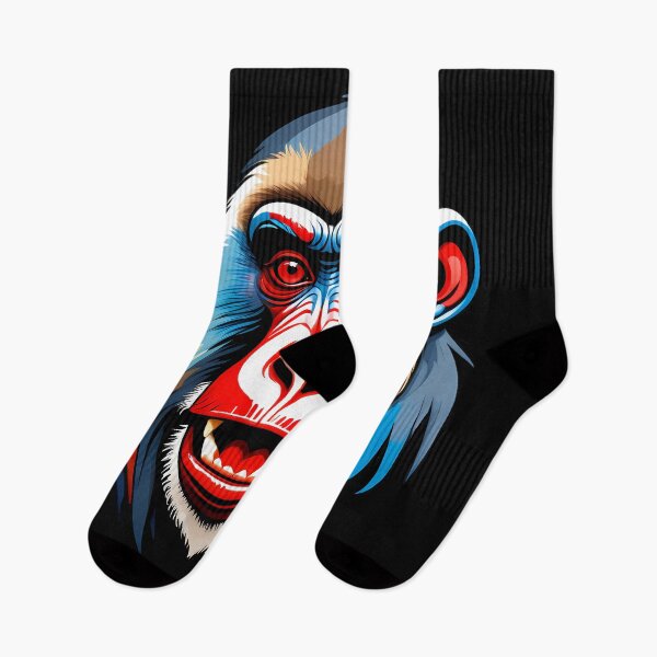 Item preview, Vibrant Mandrill Monkey Face - Colorful Street Art designed and sold by DesignsByDessie.