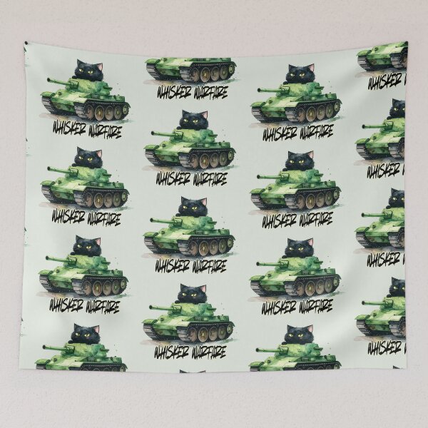 Item preview, Whisker warfare, black cat in armor designed and sold by LiskoDesign.