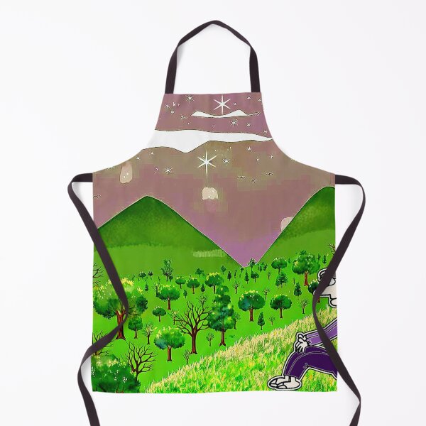 Item preview, "Whimsical Character Gazing at Surreal Landscape" designed and sold by nighttime1990.