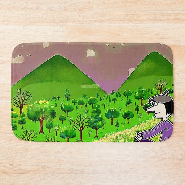 Item preview, "Whimsical Character Gazing at Surreal Landscape" designed and sold by nighttime1990.