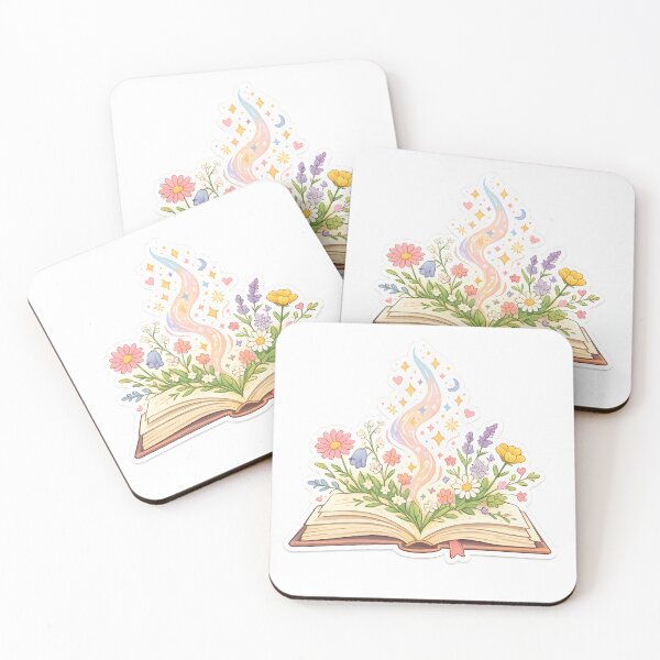 Item preview, Books Make Me Bloom designed and sold by KawaiiOrbit.